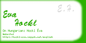 eva hockl business card